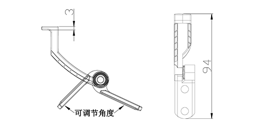 V刹可調燈架